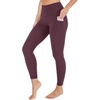 image:imageYogalicious Womens High Waisted Leggings Squat Proof Workout Running Yoga PantsMauve Wine Nude Tech