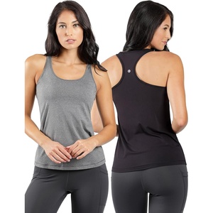 image:image90 Degree By Reflex  Power Flex Racerback Tank TopHeather CharcoalBlack