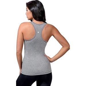 image:image90 Degree By Reflex  Power Flex Racerback Tank TopHeather Silver Grey