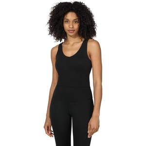image:image90 Degree By Reflex Everyday Cloud Support Crop Tank with Builtin BraBlack