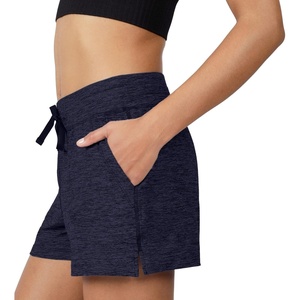 image:image90 Degree By Reflex Lightweight Lounge Heather Shorts Drawstring Casual Summer Sleep Short Shorts for WomenHeather Dark Navy
