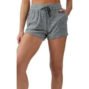 image:image90 Degree By Reflex Lightweight Lounge Heather Shorts Drawstring Casual Summer Sleep Short Shorts for WomenHeather Sage Green