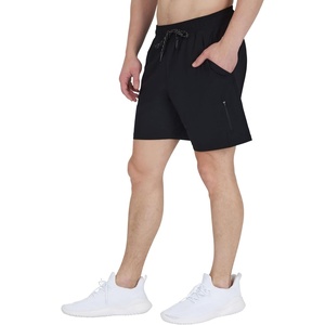 image:image90 Degree By Reflex Mens Lightweight Quick Dry Workout Short 7 Side Zipper Pocket Shorts with DrawstringBlack