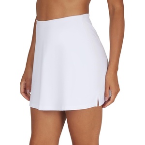 image:image90 Degree By Reflex Tennis Skorts High Waisted Pickleball Skirts with Inner Shorts and Pockets for WomenWhite Lux
