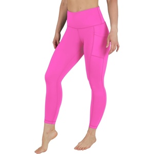 image:image90 Degree By Reflex Tummy Control Leggings High Waisted Squat Proof Ankle Workout Running Yoga PantNuclear Pink
