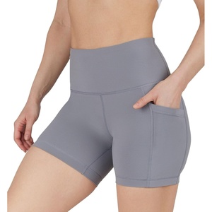 image:image90 Degree By Reflex Womens High Waisted Biker Shorts with Side Pockets Workout Shorts 5 7 9Night Owl 5