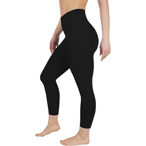 image:image90 Degree By Reflex Womens High Waisted Leggings Capri Workout Yoga PantsBlack