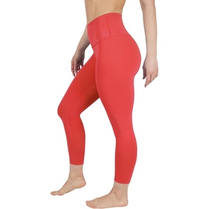 image:image90 Degree By Reflex Womens High Waisted Leggings Capri Workout Yoga PantsCayenne