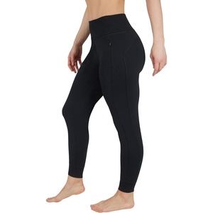 image:image90 Degree By Reflex Womens Jogger Pants Athletic High Waisted Running Sweatpants Workout Jogger with Zippered PocketsBlack