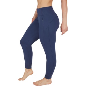 image:image90 Degree By Reflex Womens Jogger Pants Athletic High Waisted Running Sweatpants Workout Jogger with Zippered PocketsMood Indigo