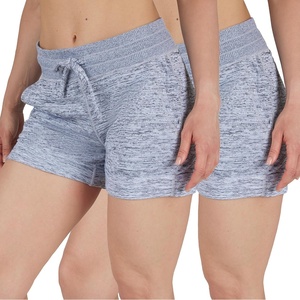 image:image90 Degree By Reflex Womens Soft Sweat Shorts High Waisted Drawstring Lounge Shorts with Pockets2 Pack Heather GreyHeather Grey