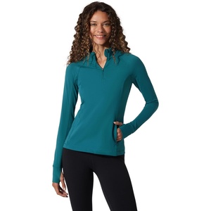 image:imageYogalicious Half Zip Lightweight Workout Long Sleeve Athletic Jacket with Front Pockets and ThumbholesPacific