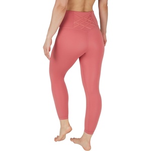 image:imageYogalicious High Waist Ankle Legging Squat Proof Criss Cross VBack PantDusty Cedar
