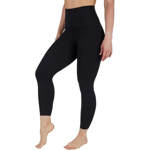 image:imageYogalicious High Waist Squat Proof Soft Printed Leggings for WomenClassic Black
