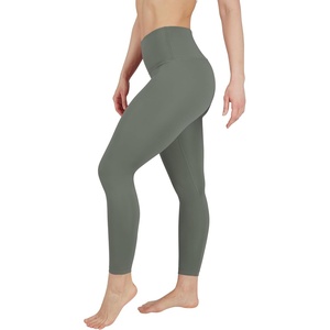image:imageYogalicious High Waist Squat Proof Soft Printed Leggings for WomenMulled Basil