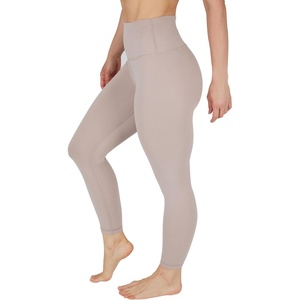 image:imageYogalicious High Waist Squat Proof Soft Printed Leggings for WomenOak Brown
