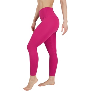 image:imageYogalicious High Waist Squat Proof Soft Printed Leggings for WomenRaspberry Sorbet