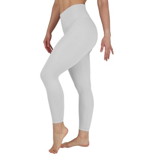 image:imageYogalicious High Waist Squat Proof Soft Printed Leggings for WomenWhite