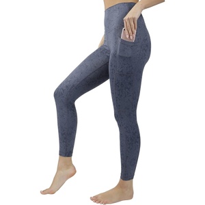 image:imageYogalicious High Waist Ultra Soft 78 Ankle Length Leggings with Pockets for WomenCelestial Navy Nude Tech Elastic Free W Pocket