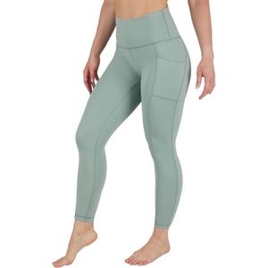 image:imageYogalicious High Waist Ultra Soft 78 Ankle Length Leggings with Pockets for WomenGreen Milieu Lux