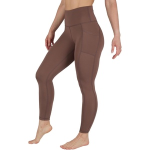 image:imageYogalicious Squat Proof Fleece Lined Legging High Waisted Thermal Winter Running Pants for WomenCoffee Quartz WPocket