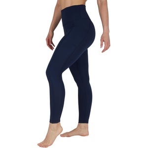 image:imageYogalicious Squat Proof Fleece Lined Legging High Waisted Thermal Winter Running Pants for WomenDark Navy WPocket