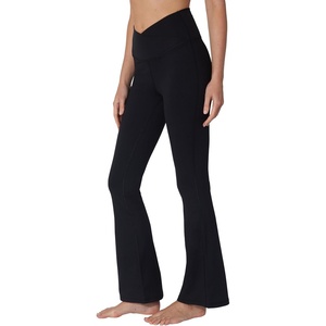 image:imageYogalicious Womens Flare Legging Crossover High Waisted Squat Proof Bootcut Yoga Pant 29315Classic Black 315