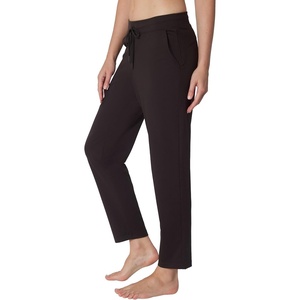 image:imageYogalicious Womens Straight Leg Pant High Waisted Yoga Workout PantsChocolate Mousse
