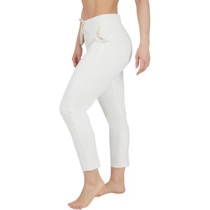 image:imageYogalicious Womens Straight Leg Pant High Waisted Yoga Workout PantsGardenia