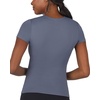 image:image90 Degree By Reflex 2 Pack Contour Short Sleeve Shirt Crew Neck TeeGrisailleWhite Full Length