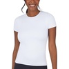 image:image90 Degree By Reflex 2 Pack Contour Short Sleeve Shirt Crew Neck TeeLaurel WreathWhite Full Length