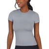 image:image90 Degree By Reflex 2 Pack Contour Short Sleeve Shirt Crew Neck TeeWeathervaneWhite Full Length