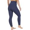 image:image90 Degree By Reflex Cotton High Waist Ankle Length Compression Leggings with Elastic Free WaistbandCelestial Navy W Pocket