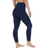 image:image90 Degree By Reflex Cotton High Waist Ankle Length Compression Leggings with Elastic Free WaistbandDark Navy W Pocket