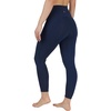image:image90 Degree By Reflex Cotton High Waist Ankle Length Compression Leggings with Elastic Free WaistbandDark Navy W Pocket