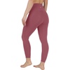 image:image90 Degree By Reflex Cotton High Waist Ankle Length Compression Leggings with Elastic Free WaistbandRouge Blush W Pocket