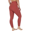 image:image90 Degree By Reflex Cotton High Waist Ankle Length Compression Leggings with Elastic Free WaistbandTerracotta W Pocket