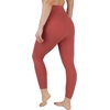 image:image90 Degree By Reflex Cotton High Waist Ankle Length Compression Leggings with Elastic Free WaistbandTerracotta W Pocket