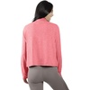 image:image90 Degree By Reflex Cropped Two Tone Heather Long Sleeve Quarter Zip JacketHeather Heat Wave