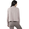 image:image90 Degree By Reflex Cropped Two Tone Heather Long Sleeve Quarter Zip JacketHeather Mocha