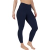 image:image90 Degree By Reflex High Waist Legging 78 Tummy Control Yoga Workout PantsDark Navy