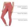 image:image90 Degree By Reflex High Waist Legging 78 Tummy Control Yoga Workout PantsMarsala