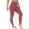 image:image90 Degree By Reflex Squat Proof High Waist Interlink Leggings for WomenClassic Rouge Blush