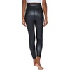 image:image90 Degree By Reflex Super High Waist High Shine Faux Leather Fleece Lined Elastic Free Ankle Leggings2 Pack BlackBlack