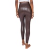 image:image90 Degree By Reflex Super High Waist High Shine Faux Leather Fleece Lined Elastic Free Ankle Leggings2 Pack BlackChocolate Torte