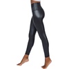 image:image90 Degree By Reflex Super High Waist High Shine Faux Leather Fleece Lined Elastic Free Ankle Leggings2 Pack BlackChocolate Torte