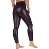 image:image90 Degree By Reflex Super High Waist High Shine Faux Leather Fleece Lined Elastic Free Ankle LeggingsArctic Navy Elastic Free