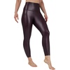 image:image90 Degree By Reflex Super High Waist High Shine Faux Leather Fleece Lined Elastic Free Ankle LeggingsArctic Navy Elastic Free