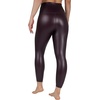 image:image90 Degree By Reflex Super High Waist High Shine Faux Leather Fleece Lined Elastic Free Ankle LeggingsArctic Navy Elastic Free