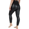 image:image90 Degree By Reflex Super High Waist High Shine Faux Leather Fleece Lined Elastic Free Ankle LeggingsBlack